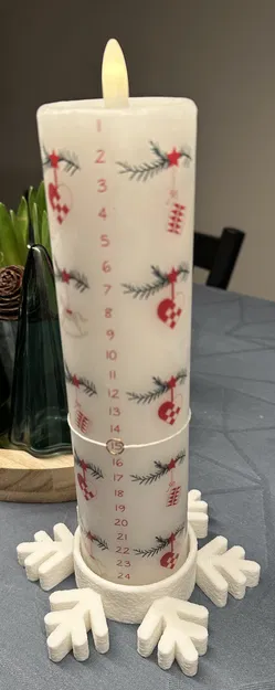 Chân Nến Hình Bông Tuyết - Image 1