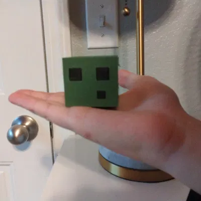 Minecraft Slime 2 Mảnh, Dễ In Không Cần Hỗ Trợ