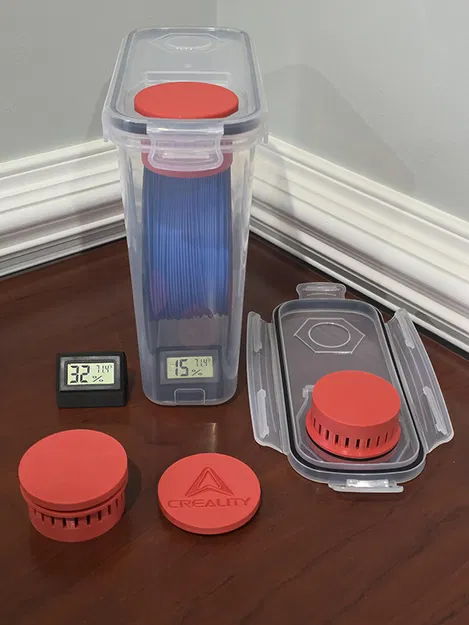 Nắp Hộp Đựng Filament: Hộp Ngũ Cốc Giữ Hạt Hút Ẩm - Image 2