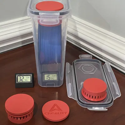 Nắp Hộp Đựng Filament: Hộp Ngũ Cốc Giữ Hạt Hút Ẩm