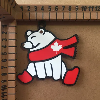 Móc Khóa Gấu Bắc Cực Canada