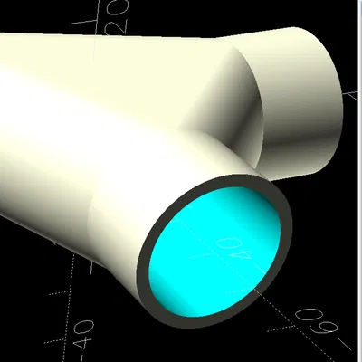 Đầu nối Y Tham số cho Ống