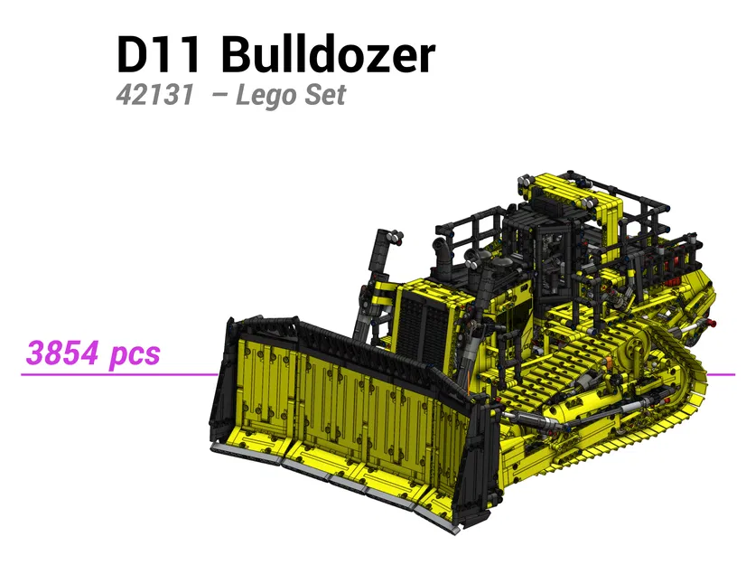 Mô hình Xe ủi Lego D11 (42131) - Image 1