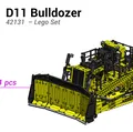 Mô hình Xe ủi Lego D11 (42131) - Thumbnail 1