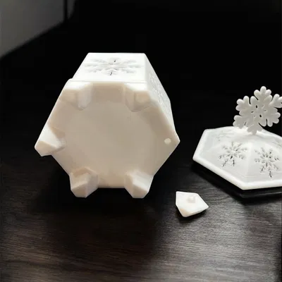 Mô Hình 3D Đèn Lồng Tuyết Trang Trí Giáng Sinh