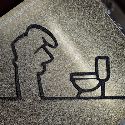 Móc Treo Cửa "WC" Vui Nhộn – La Linea Balum 142