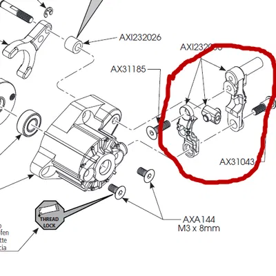 Cần Gạt DIG Thay Thế Cho Axial SCX10 III