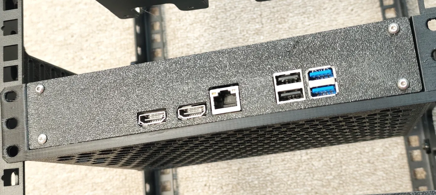 Bộ hỗ trợ template cho kệ rack 1U 10-inch MINI-ITX của ning - Image 4