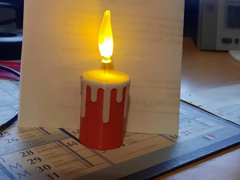 Nến Giáng Sinh có đèn LED chớp tắt và bộ khuếch tán - Image 1