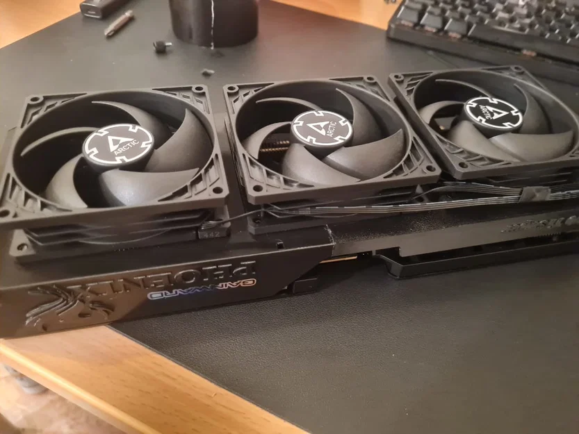 Khung quạt tùy chỉnh cho Gainward 5070ti Phoenix S / Palit Gaming Pro 5070ti S 3 quạt 92mm - Image 2
