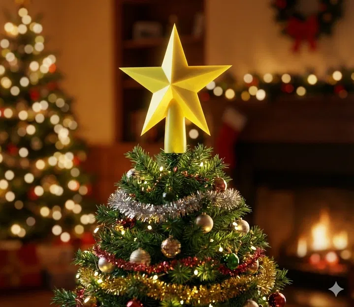 Ngôi sao trang trí cây thông Noel - Image 1