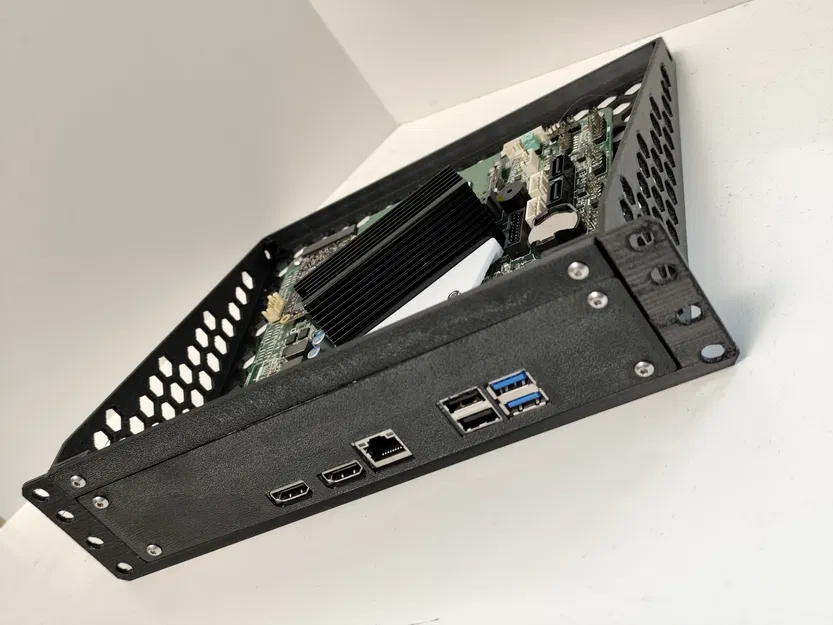 Kệ ITX Cao Hơn 1U Một Chút Cho Rack 10 inch (Dựa trên thiết kế của Ning) - Image 1
