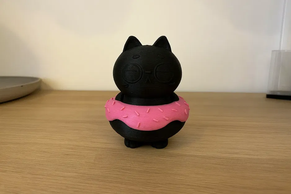 Mèo Ú Nu Trong Bánh Donut (Nhiều Màu) - Image 2