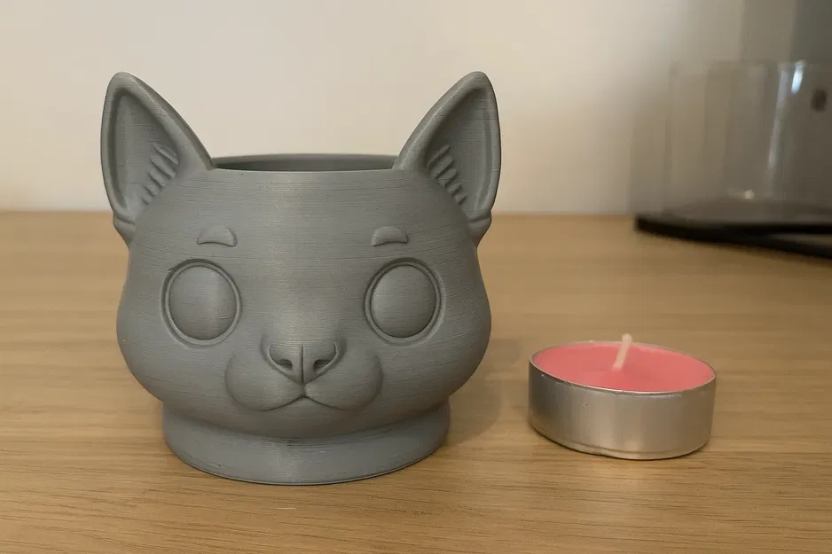 Chậu Đầu Mèo – Chậu Cây In 3D - Image 2