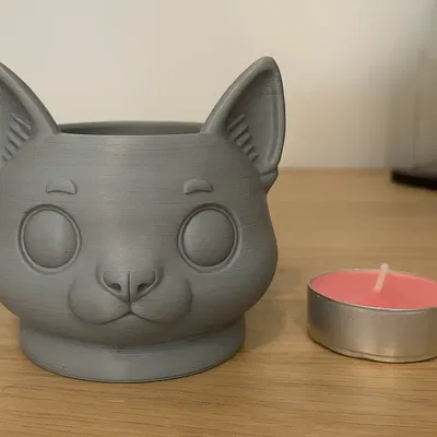 Chậu Đầu Mèo – Chậu Cây In 3D