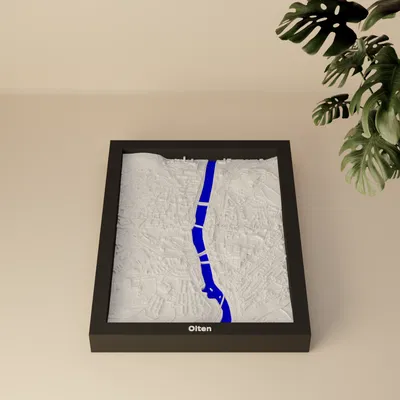 Mô hình thu nhỏ địa hình 3D Olten, Thụy Sĩ