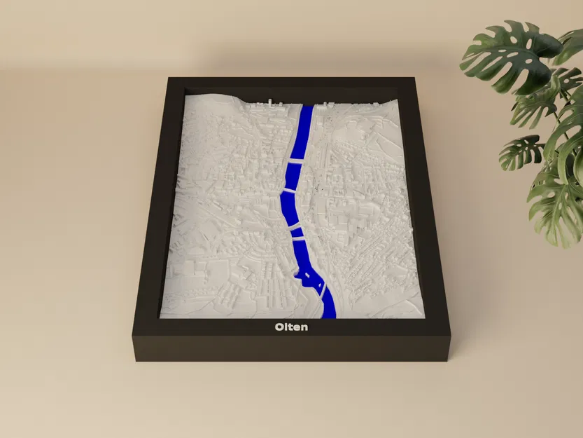 Mô hình thu nhỏ địa hình 3D Olten, Thụy Sĩ - Image 2