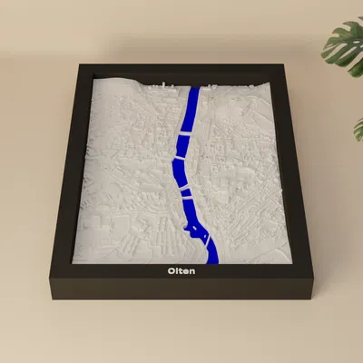 Mô hình thu nhỏ địa hình 3D Olten, Thụy Sĩ