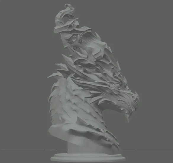 Tượng Bán Thân Rồng - Image 2