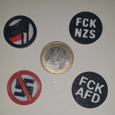 Bộ sưu tập đồng xu xe đẩy mua sắm AntiFa (4 phiên bản) tương đương 1€