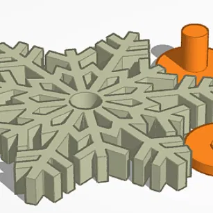 Con Quay Hình Bông Tuyết