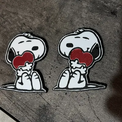 Móc Khóa Snoopy Trái Tim