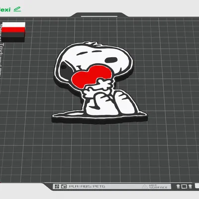 Móc Khóa Snoopy Trái Tim