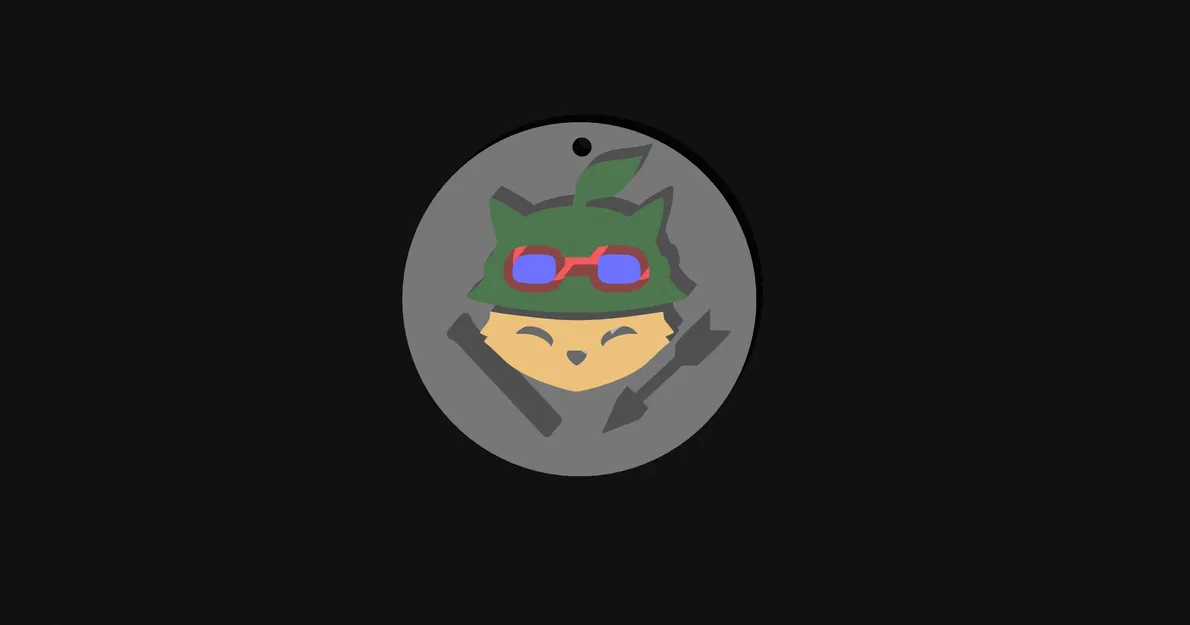 Huy hiệu Teemo Liên Minh Huyền Thoại - Dễ In - Image 3