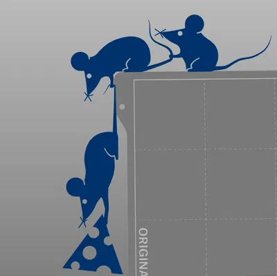 Trang Trí Tường Một Lớp Cho Công Tắc & Khung Cửa - Họa Tiết Chuột