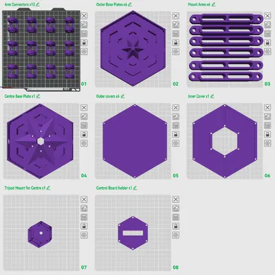 Đèn Lục Giác 6 Cánh