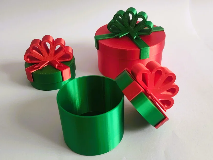 Hộp Quà Giáng Sinh Hình Tròn Tùy Chỉnh - Image 3