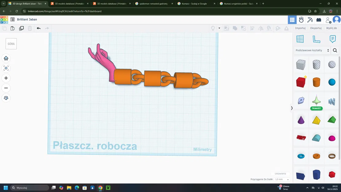 Mặt Dây Chuyền Bàn Tay Spiderman Có Thể Cử Động - Image 1