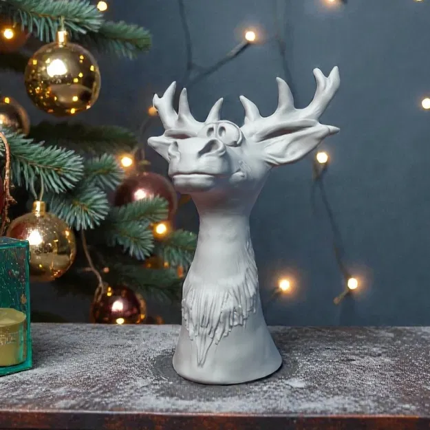 Tuần Lộc Giáng Sinh 2-in-1: Giá Đỡ Đồ Trang Trí và Vật Trang Trí Vui Nhộn! - Image 1