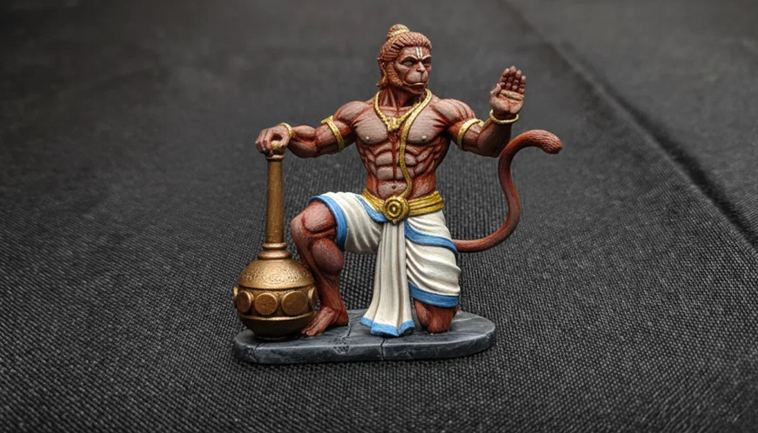 Tượng Thần Hanuman ở tư thế quỳ - Image 1