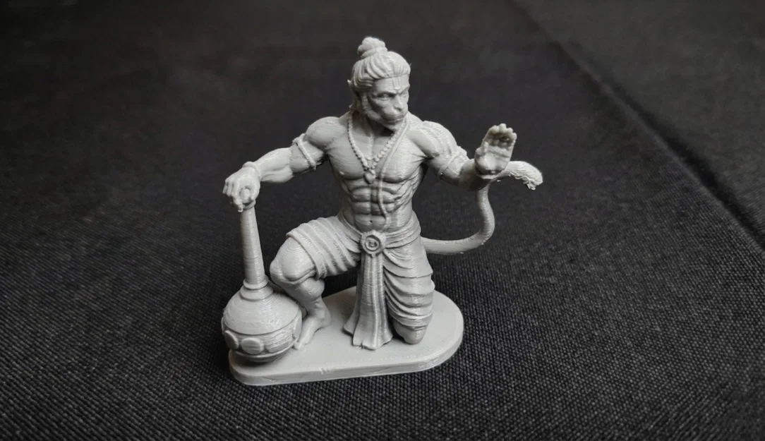 Tượng Thần Hanuman ở tư thế quỳ - Image 2