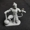 Tượng Thần Hanuman ở tư thế quỳ - Thumbnail 2
