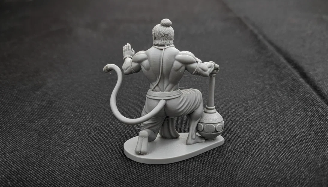 Tượng Thần Hanuman ở tư thế quỳ - Image 3