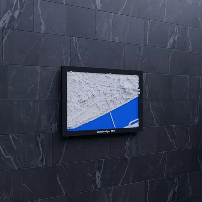 Mô hình địa hình 3D Cambridge, MIT, Hoa Kỳ