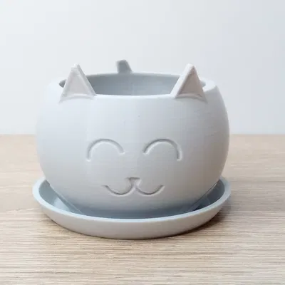 Chậu Cây Hình Mèo Dễ Thương - Có 4 Kích Cỡ