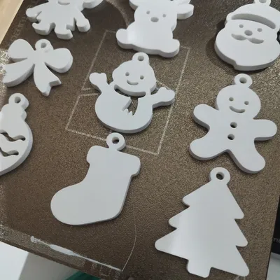 Khuôn Trang Trí Giáng Sinh Dạng Dẹp - Bộ Trang Trí Ngày Lễ Dễ In Bằng PLA