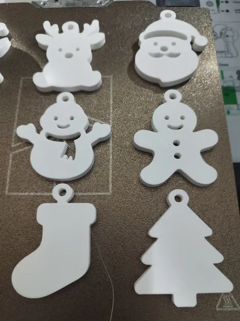 Khuôn Trang Trí Giáng Sinh Dạng Dẹp - Bộ Trang Trí Ngày Lễ Dễ In Bằng PLA - Image 5