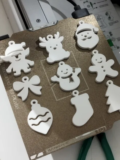 Khuôn Trang Trí Giáng Sinh Dạng Dẹp - Bộ Trang Trí Ngày Lễ Dễ In Bằng PLA - Image 6