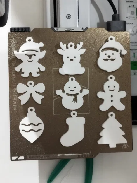 Khuôn Trang Trí Giáng Sinh Dạng Dẹp - Bộ Trang Trí Ngày Lễ Dễ In Bằng PLA - Image 7
