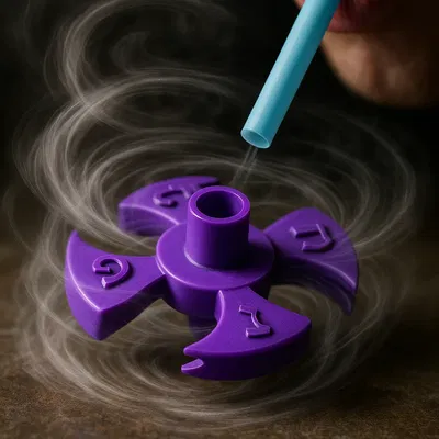 Dreidel Hanukka Tốc độ cao Chạy bằng Khí nén