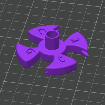 Dreidel Hanukka Tốc độ cao Chạy bằng Khí nén