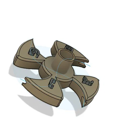 Dreidel Hanukka Tốc độ cao Chạy bằng Khí nén - Image 5