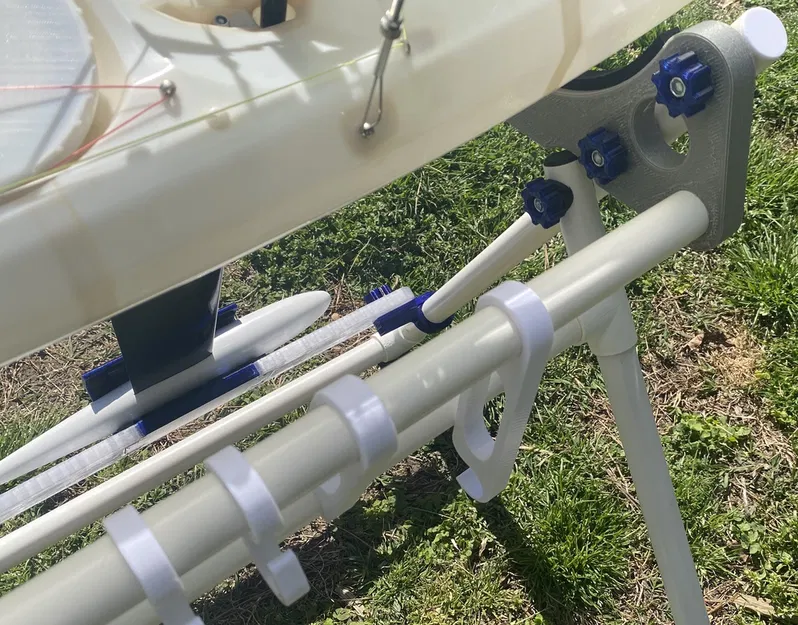 Giá đỡ thuyền buồm RC bằng ống PVC 3/4 " - 5 vị trí cho DF95, DF65, IOM, US1M, Star 45 - Image 9