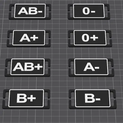 Thẻ nhóm máu Molle