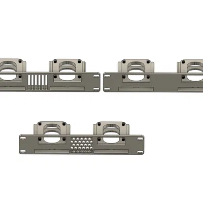 Giá đỡ Rack 10 inch cho 2 Raspberry Pi + 2 SSD 2.5 inch