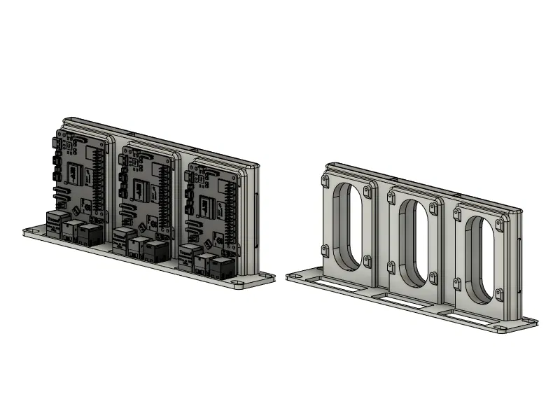 Giá Đỡ Tủ Rack 10 Inch Cho Raspberry Pi + 2.5 SSD - Image 1